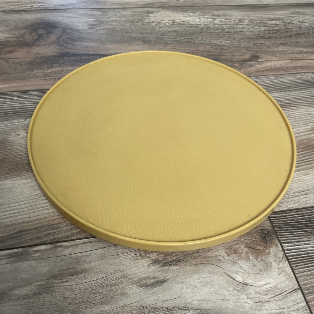 Vintage Rubbermaid Yellow Spices Lazy Susan 10" Turntable Number 2767